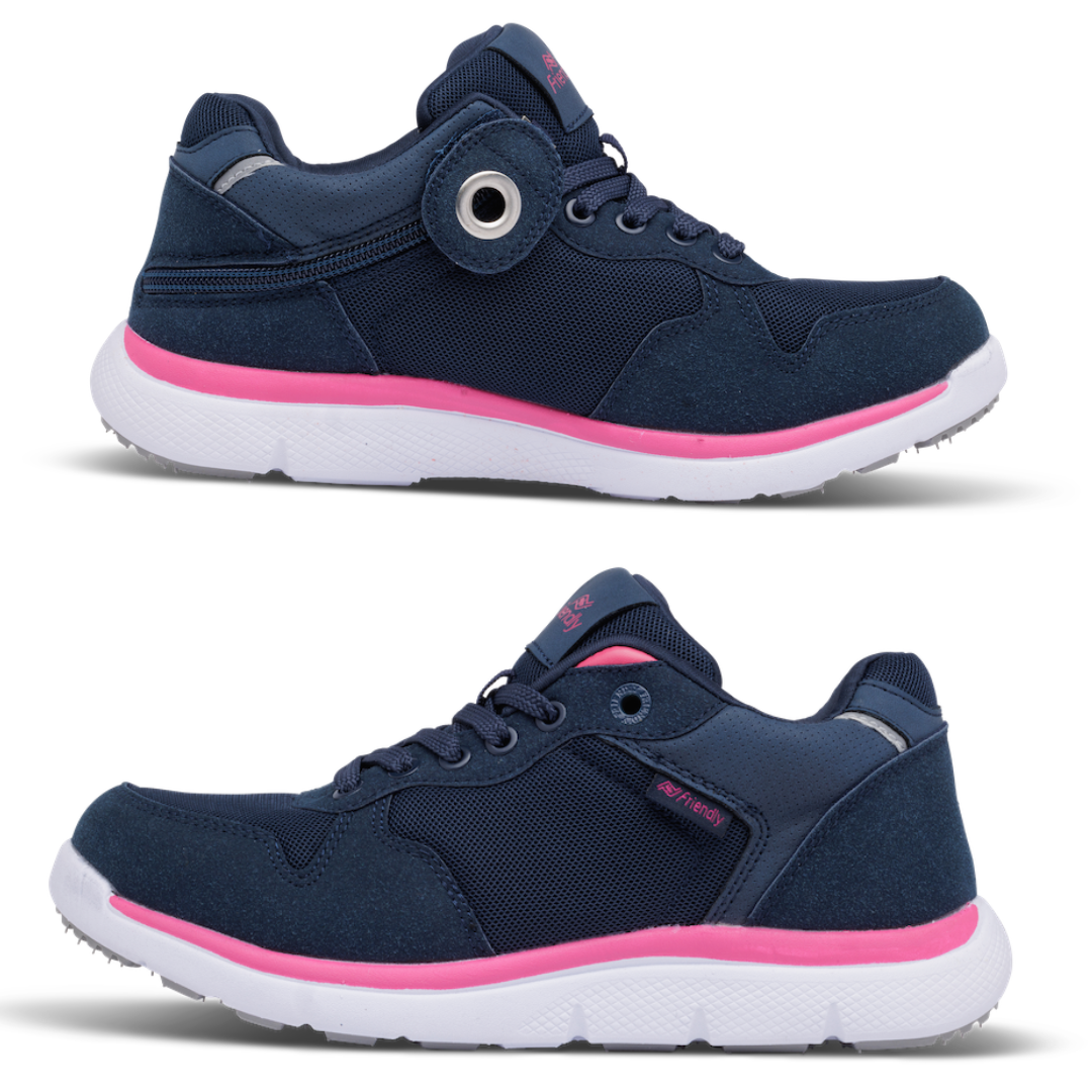 Excursion Mid Top Navy Pink friendlyshoes